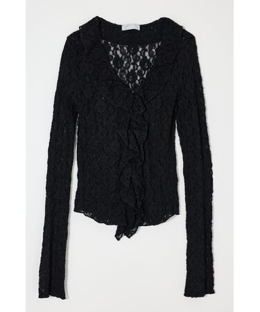 LACE RUFFLE トップス