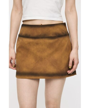 FAUX SUEDE MINI  スカート