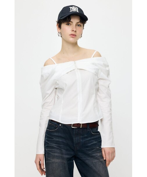 RIBBON OFF SHOULDER  ブラウス