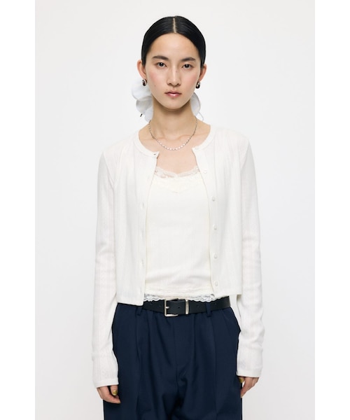 moussy LACY CAMI AND カーディガン MOUSSY | LACY CAMI AND カーディガン (Tシャツ・カットソー(長袖