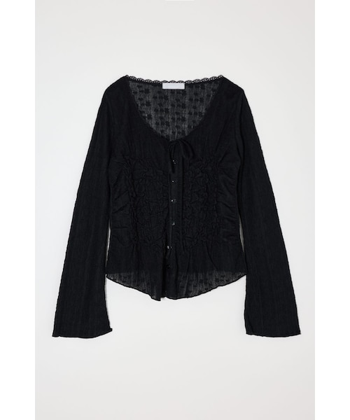 SHEER VELOUR カーディガン｜マウジーの通販｜&mall（アンドモール