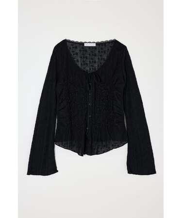 SHIRRING LACE トップス