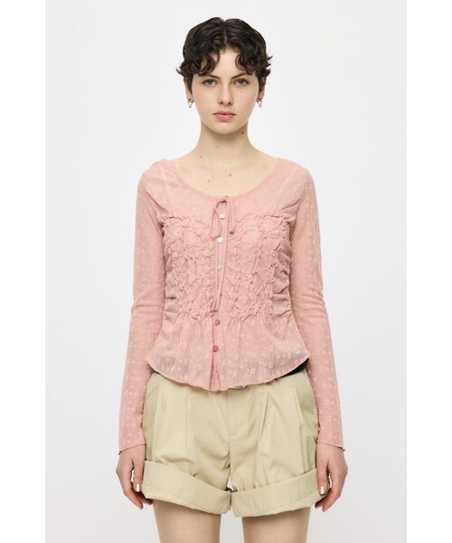 SHIRRING LACE トップス｜マウジーの通販｜&mall（アンドモール）三井