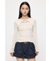 BOW DESIGN LAYERED ニット