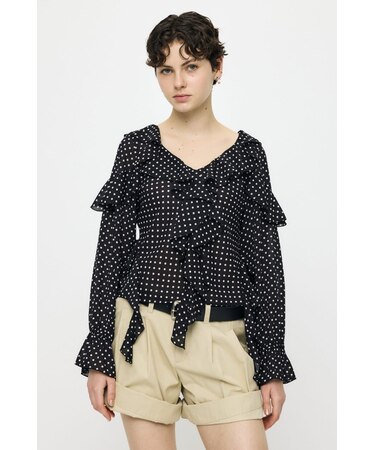 CHIFFON RUFFLE  ブラウス