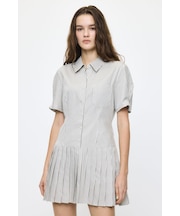 PLEATED SHIRT MINI ドレス