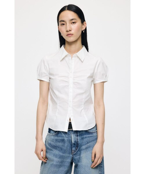 新品　moussy SHORT SLEEVE FIT シャツ　サイズ2 SHORT SLEEVE FIT シャツ｜マウジーの通販｜&mall（アンドモール）三井