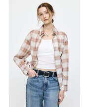 FADE CHECK SHEER OVER シャツ
