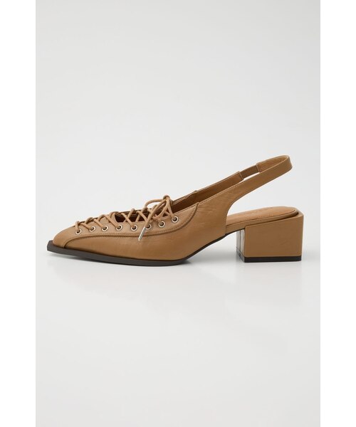 POINTED LACE UP ミュール｜マウジーの通販｜&mall（アンドモール