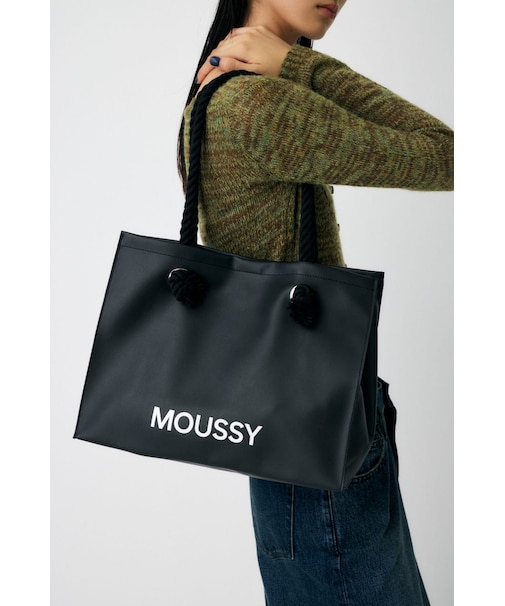 【新生活／大容量】MOUSSY SOUVENIR フェイクレザーバッグ