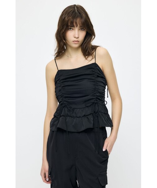 SATIN GATHER キャミ