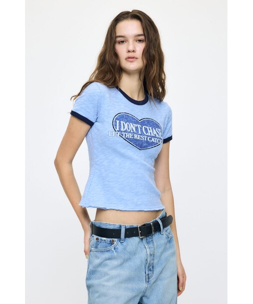 I DON'T CHASE RINGER Tシャツ