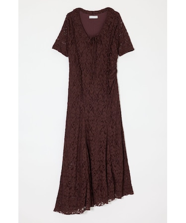 CUT LACE ASYMMETRY ドレス