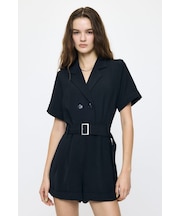 BELTED SHORT SLEEVE ジャンプスーツ