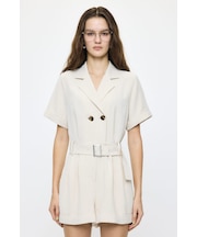 BELTED SHORT SLEEVE ジャンプスーツ