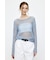 BOAT NECK MESH KNIT トップス