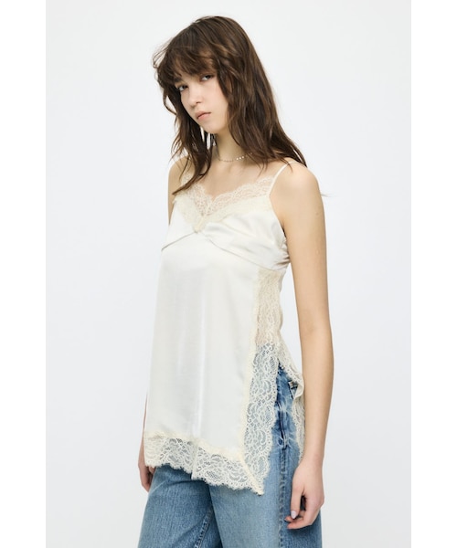 LACE TRIM SATIN キャミ｜マウジーの通販｜&mall（アンドモール）三井