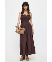COTTON GATHER CAMI ドレス