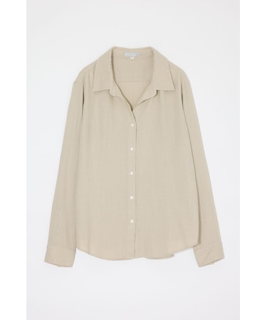 LINEN BLEND BASIC シャツ