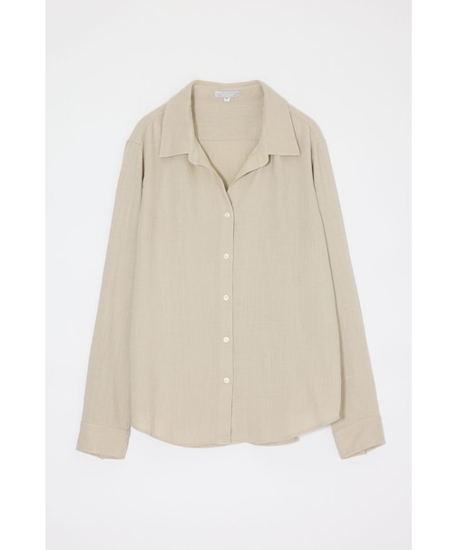 LINEN BLEND BASIC シャツ