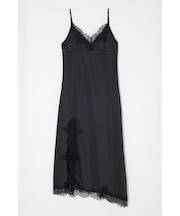 LACE SATIN SLIP ドレス