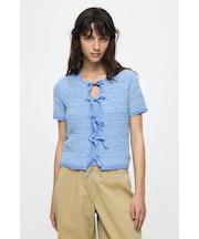 FRONT RIBBON KNIT カーディガン