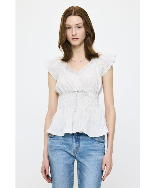 WRINKLE RUFFLE SLEEVE ブラウス