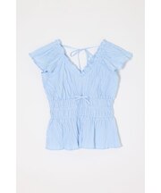 WRINKLE RUFFLE SLEEVE ブラウス