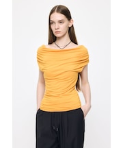 DRAPE OFF SHOULDER CUT トップス
