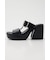CROCO CHUNKY HEEL サンダル