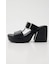 CROCO CHUNKY HEEL サンダル