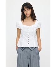 BUTTON UP FITTED ブラウス
