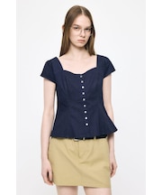 BUTTON UP FITTED ブラウス