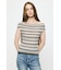 STRIPED OFF SHOULDER トップス