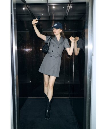 DOUBLE BREASTED BLAZER MINI ワンピース