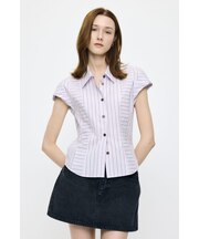 STRIPE FIT ブラウス