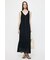 PIN TUCK CHIFFON MAXI ドレス