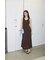 PIN TUCK CHIFFON MAXI ドレス