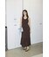 PIN TUCK CHIFFON MAXI ドレス
