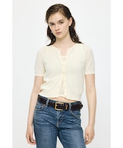 EYELET KNIT カーディガン