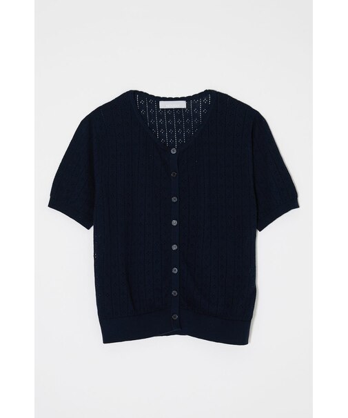 EYELET KNIT カーディガン