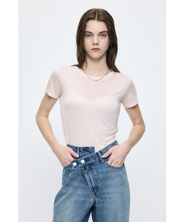 SHEER BASIC TEE