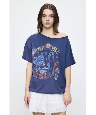 REMAKE LIKE ONE SHOULDER Tシャツ