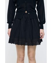 EYELET HEM FLARE MINI スカート