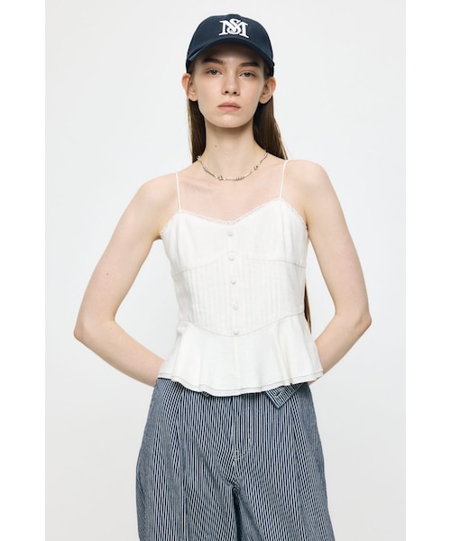 LINEN BLEND CORSET CAMI トップス｜マウジーの通販｜&mall（アンド