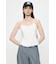 LINEN BLEND CORSET CAMI トップス
