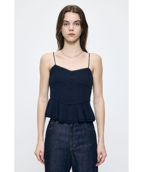 MOUSSY LINEN BLEND CORSET CAMI トップス LINEN BLEND CORSET CAMI トップス｜マウジーの通販｜&mall（アンド
