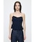 LINEN BLEND CORSET CAMI トップス