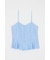LINEN BLEND CORSET CAMI トップス