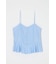 LINEN BLEND CORSET CAMI トップス